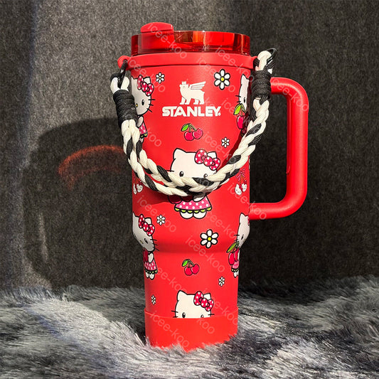 Cherry Kitty 40oz Tumbler 💕Includes Accessories💕