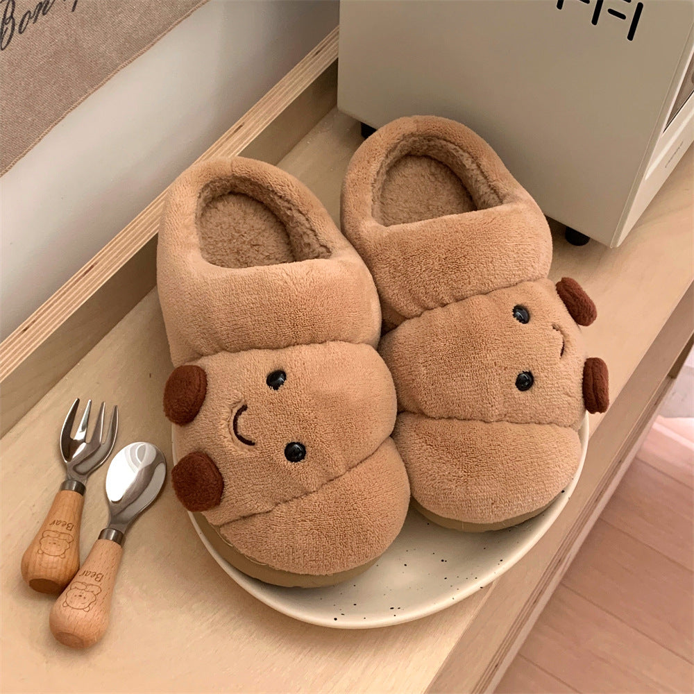 Croissant Cozy Bear Slippers