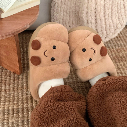 Croissant Cozy Bear Slippers