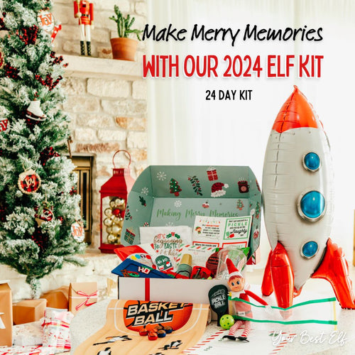 Holiday Magic Themed Elf Kit | Best 2024 Elf Kit | 24 Day Christmas Holiday Elf Kit | Crafty Elf Props and Antics